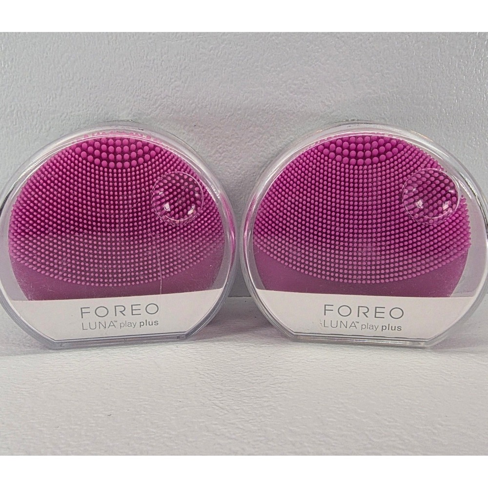 2 Pk Foreo Luna Play Plus Purple Tiny But Mighty Facial Cleansing Device Travel
